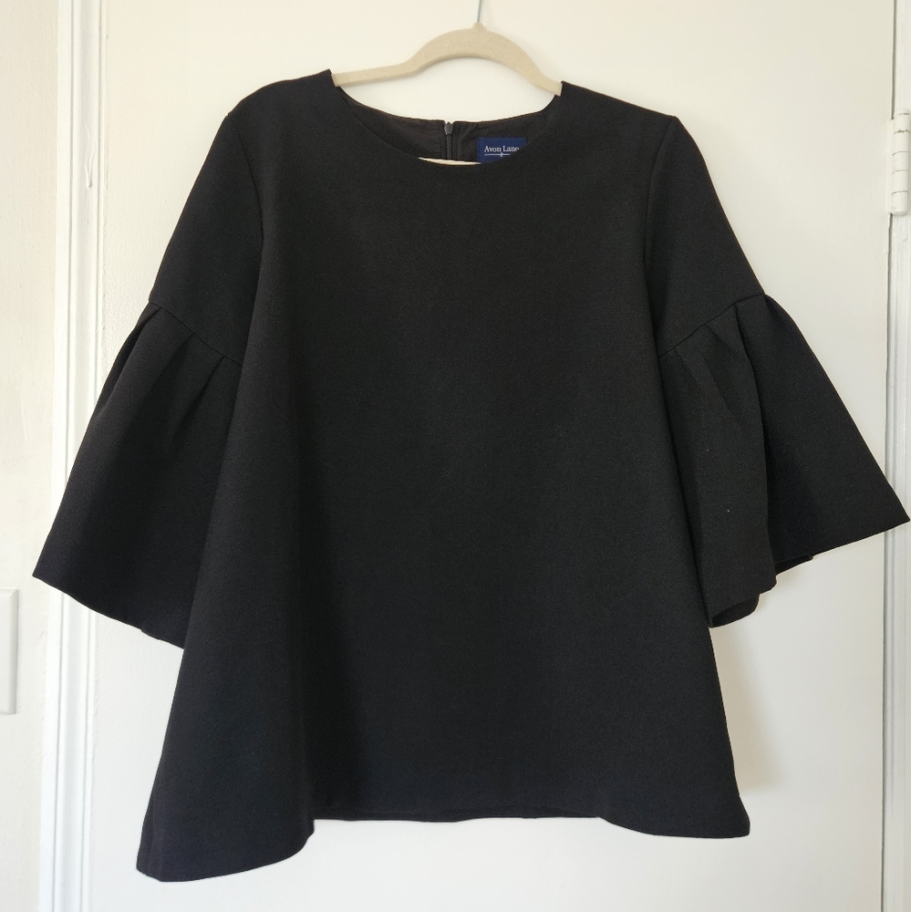 Avon Lane Harper Lane Bell Sleeve Huckberry Womens Top L Lagenlook Relaxed